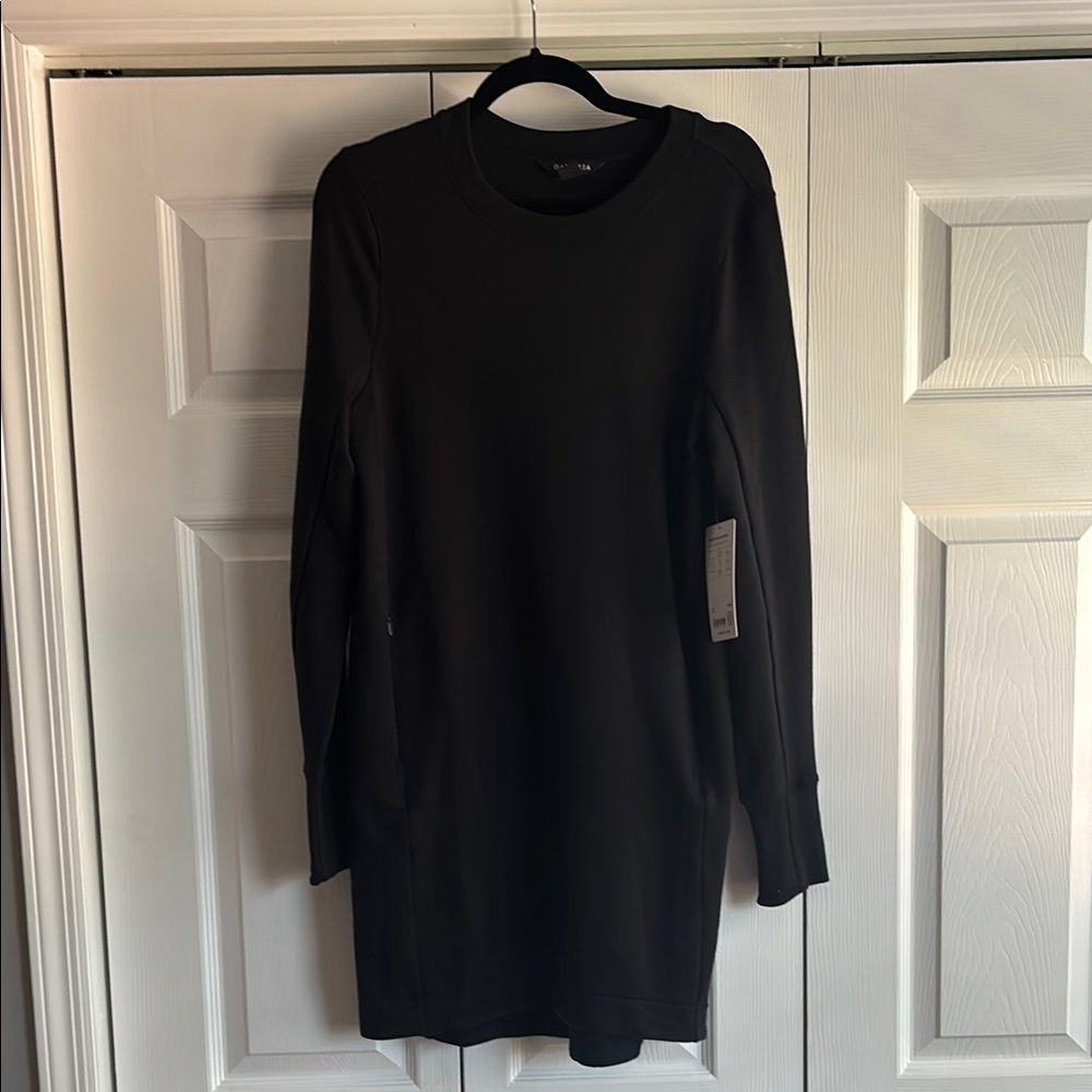 Athleta Black Long Sleeve Dress